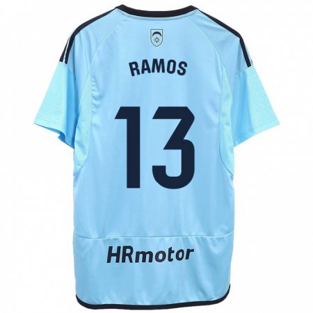 Kandiny Női Darío Ramos #13 Kék Idegenbeli Jersey 2023/24 Mez Póló Ing