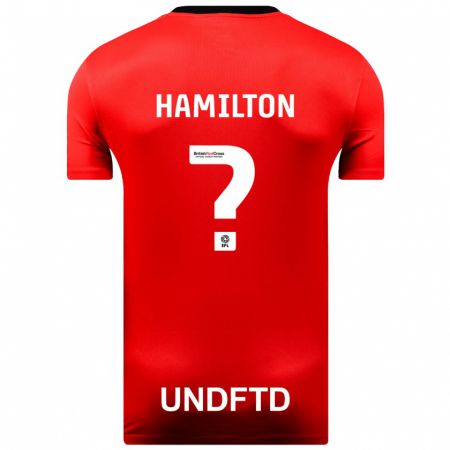 Kandiny Női Harley Hamilton #0 Piros Idegenbeli Jersey 2023/24 Mez Póló Ing