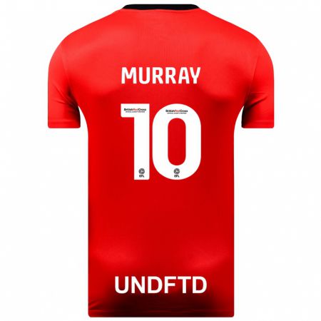 Kandiny Női Christie Murray #10 Piros Idegenbeli Jersey 2023/24 Mez Póló Ing