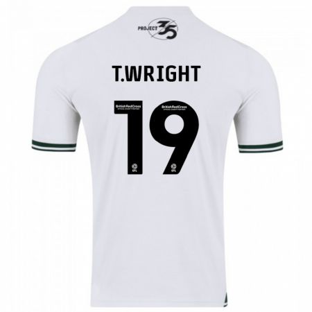 Kandiny Női Tyreik Wright #19 Fehér Idegenbeli Jersey 2023/24 Mez Póló Ing