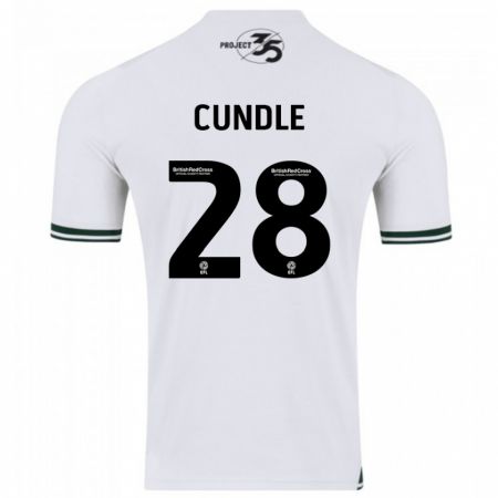 Kandiny Női Luke Cundle #28 Fehér Idegenbeli Jersey 2023/24 Mez Póló Ing