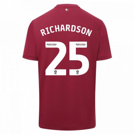 Kandiny Női Tija Richardson #25 Piros Idegenbeli Jersey 2023/24 Mez Póló Ing
