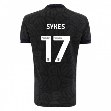 Kandiny Női Mark Sykes #17 Fekete Idegenbeli Jersey 2023/24 Mez Póló Ing