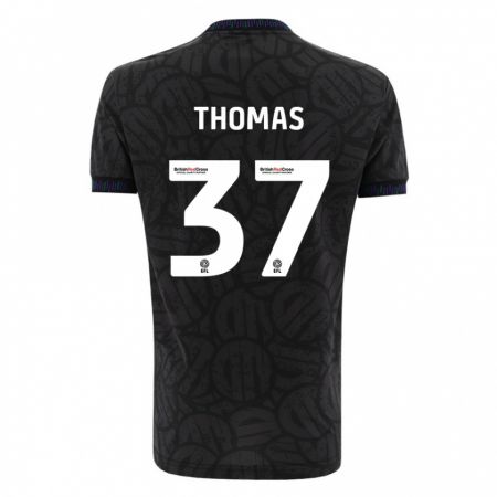 Kandiny Női Olly Thomas #37 Fekete Idegenbeli Jersey 2023/24 Mez Póló Ing