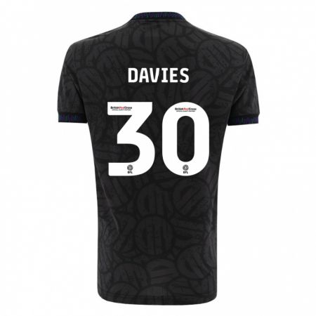 Kandiny Női Yasmin Davies #30 Fekete Idegenbeli Jersey 2023/24 Mez Póló Ing