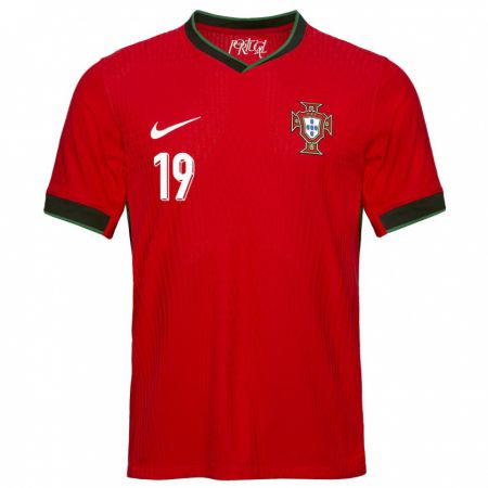 Kandiny Gyermek Portugália Vitinha #19 Piros Hazai Jersey 24-26 Mez Póló Ing