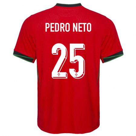 Kandiny Gyermek Portugália Pedro Neto #25 Piros Hazai Jersey 24-26 Mez Póló Ing