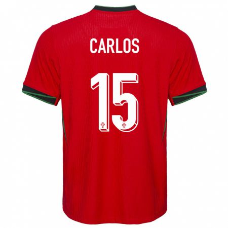 Kandiny Gyermek Portugália Ze Carlos #15 Piros Hazai Jersey 24-26 Mez Póló Ing