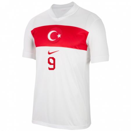 Kandiny Gyermek Törökország Enes Ünal #9 Fehér Hazai Jersey 24-26 Mez Póló Ing