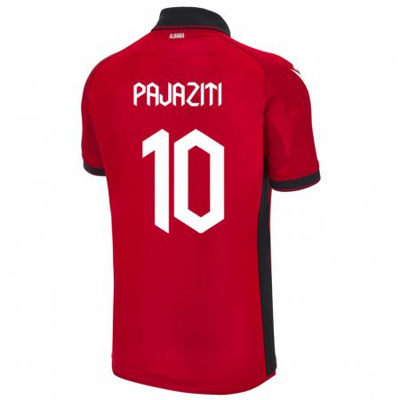 Kandiny Gyermek Albania Adrion Pajaziti #10 Piros Hazai Jersey 24-26 Mez Póló Ing