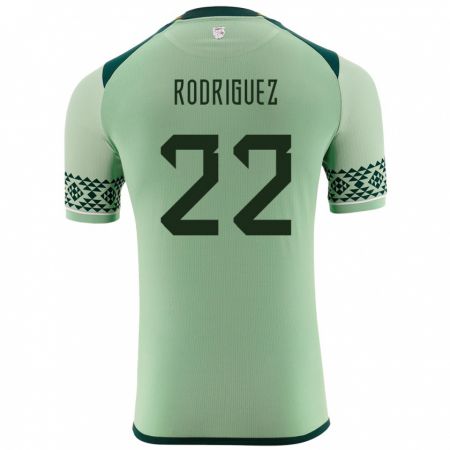 Kandiny Gyermek Bolívia Carlitos Rodriguez #22 Világos Zöld Hazai Jersey 24-26 Mez Póló Ing