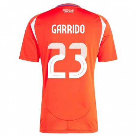 Kandiny Gyermek Chile Pedro Garrido #23 Piros Hazai Jersey 24-26 Mez Póló Ing