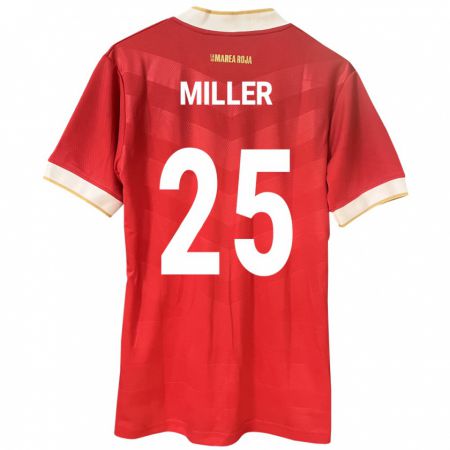 Kandiny Gyermek Panama Roderick Miller #25 Piros Hazai Jersey 24-26 Mez Póló Ing