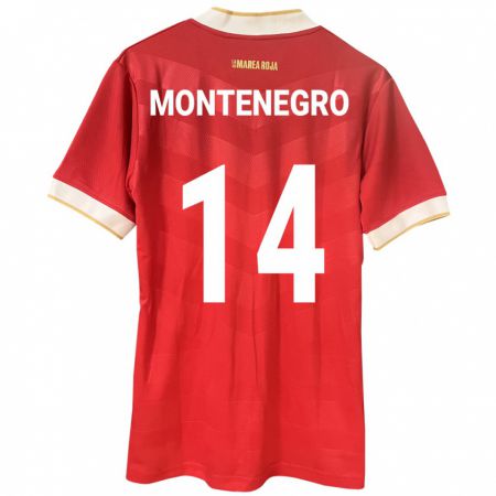 Kandiny Gyermek Panama Carmen Montenegro #14 Piros Hazai Jersey 24-26 Mez Póló Ing