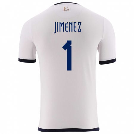 Kandiny Gyermek Ecuador Tony Jimenez #1 Fehér Idegenbeli Jersey 24-26 Mez Póló Ing