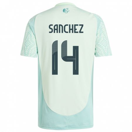 Kandiny Gyermek Mexikó Erick Sanchez #14 Vászonzöld Idegenbeli Jersey 24-26 Mez Póló Ing