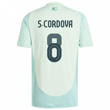 Kandiny Gyermek Mexikó Sebastian Cordova #8 Vászonzöld Idegenbeli Jersey 24-26 Mez Póló Ing