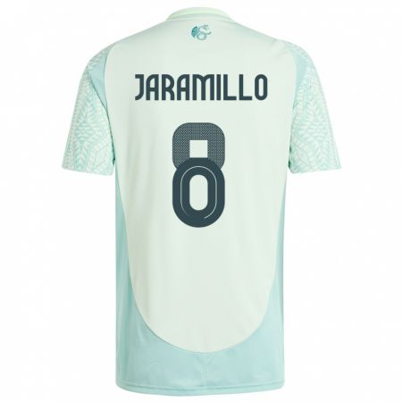 Kandiny Gyermek Mexikó Carolina Jaramillo #8 Vászonzöld Idegenbeli Jersey 24-26 Mez Póló Ing