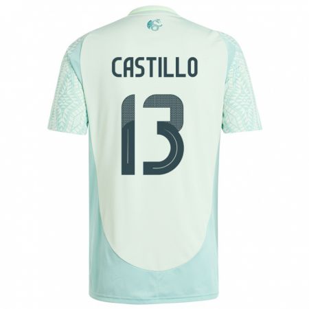 Kandiny Gyermek Mexikó Jose Castillo #13 Vászonzöld Idegenbeli Jersey 24-26 Mez Póló Ing