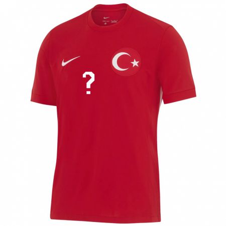 Kandiny Gyermek Törökország Can Bartu Çığır #0 Piros Idegenbeli Jersey 24-26 Mez Póló Ing