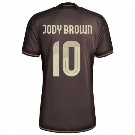 Kandiny Gyermek Jamaica Jody Brown #10 Éjszakai Barna Idegenbeli Jersey 24-26 Mez Póló Ing