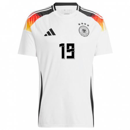 Kandiny Férfi Németország Jordan Beyer #19 Fehér Hazai Jersey 24-26 Mez Póló Ing