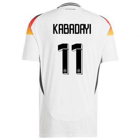 Kandiny Férfi Németország Yusuf Kabadayi #11 Fehér Hazai Jersey 24-26 Mez Póló Ing