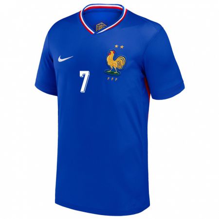 Kandiny Férfi Franciaország Kouadio Kone #7 Kék Hazai Jersey 24-26 Mez Póló Ing