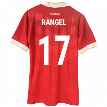 Kandiny Férfi Panama Kenia Rangel #17 Piros Hazai Jersey 24-26 Mez Póló Ing