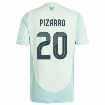 Kandiny Férfi Mexikó Rodolfo Pizarro #20 Vászonzöld Idegenbeli Jersey 24-26 Mez Póló Ing