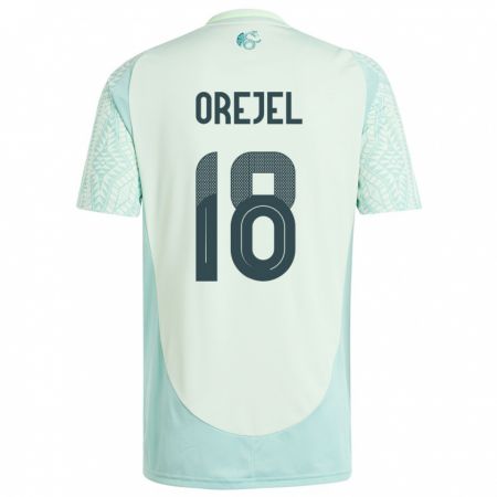 Kandiny Férfi Mexikó Jocelyn Orejel #18 Vászonzöld Idegenbeli Jersey 24-26 Mez Póló Ing