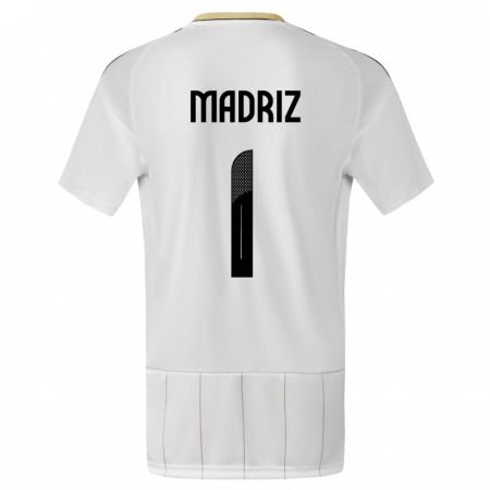 Kandiny Férfi Costa Rica Abraham Madriz #1 Fehér Idegenbeli Jersey 24-26 Mez Póló Ing