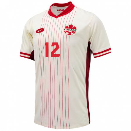 Kandiny Férfi Kanada Christine Sinclair #12 Fehér Idegenbeli Jersey 24-26 Mez Póló Ing