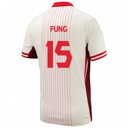 Kandiny Férfi Kanada Victor Fung #15 Fehér Idegenbeli Jersey 24-26 Mez Póló Ing