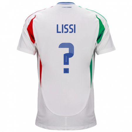 Kandiny Férfi Olaszország Thomas Lissi #0 Fehér Idegenbeli Jersey 24-26 Mez Póló Ing