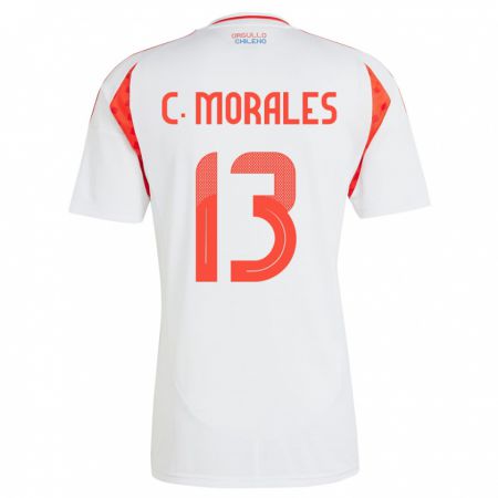 Kandiny Férfi Chile Cristián Morales #13 Fehér Idegenbeli Jersey 24-26 Mez Póló Ing