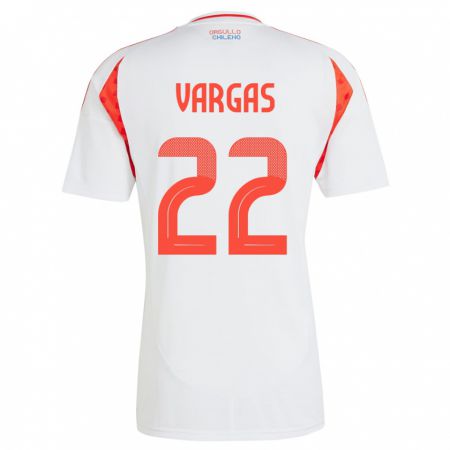 Kandiny Férfi Chile Diego Vargas #22 Fehér Idegenbeli Jersey 24-26 Mez Póló Ing