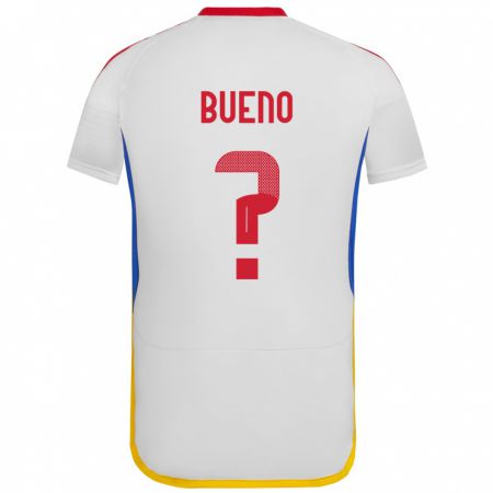 Kandiny Férfi Venezuela Jesús Bueno #0 Fehér Idegenbeli Jersey 24-26 Mez Póló Ing