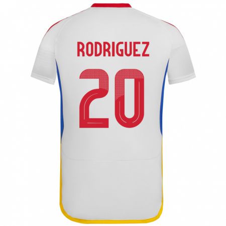 Kandiny Férfi Venezuela Dayana Rodríguez #20 Fehér Idegenbeli Jersey 24-26 Mez Póló Ing