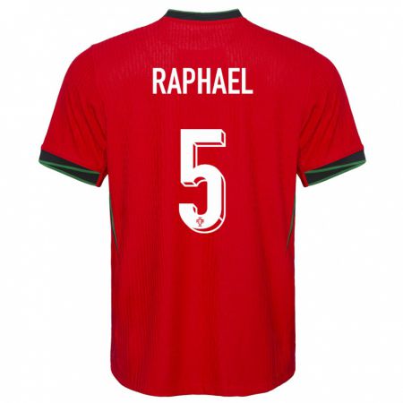 Kandiny Női Portugália Raphael Guerreiro #5 Piros Hazai Jersey 24-26 Mez Póló Ing