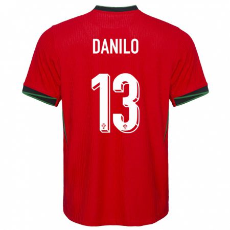 Kandiny Női Portugália Danilo Pereira #13 Piros Hazai Jersey 24-26 Mez Póló Ing