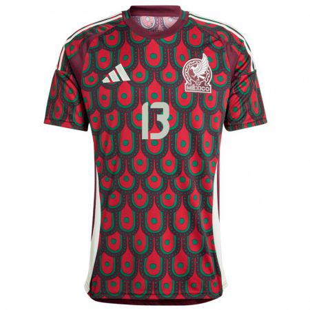 Kandiny Női Mexikó Guillermo Ochoa #13 Gesztenyebarna Hazai Jersey 24-26 Mez Póló Ing