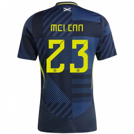 Kandiny Női Skócia Kenny Mclean #23 Sötétkék Hazai Jersey 24-26 Mez Póló Ing