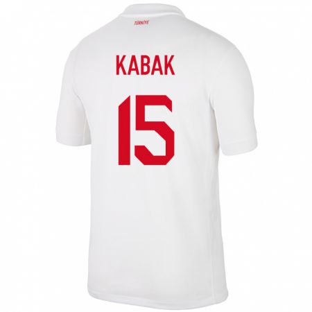 Kandiny Női Törökország Ozan Kabak #15 Fehér Hazai Jersey 24-26 Mez Póló Ing