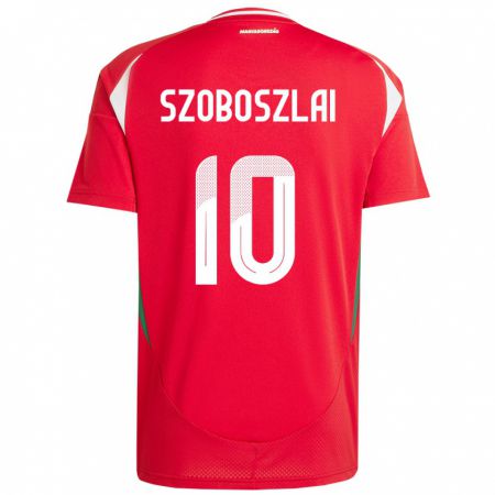 Kandiny Női Magyarország Dominik Szoboszlai #10 Piros Hazai Jersey 24-26 Mez Póló Ing