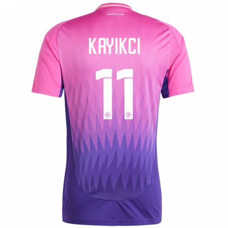 Kandiny Női Németország Hasret Kayikci #11 Pink Lila Idegenbeli Jersey 24-26 Mez Póló Ing