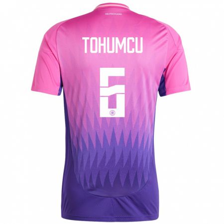 Kandiny Női Németország Umut Tohumcu #6 Pink Lila Idegenbeli Jersey 24-26 Mez Póló Ing