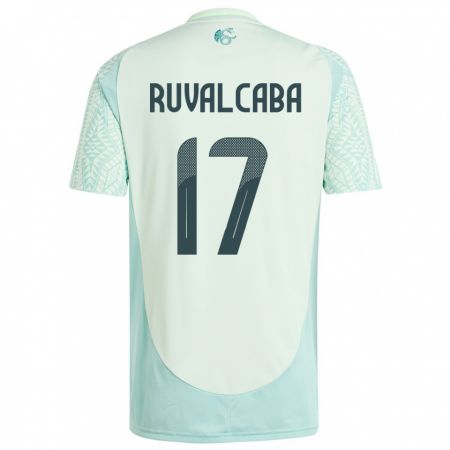 Kandiny Női Mexikó Jorge Ruvalcaba #17 Vászonzöld Idegenbeli Jersey 24-26 Mez Póló Ing