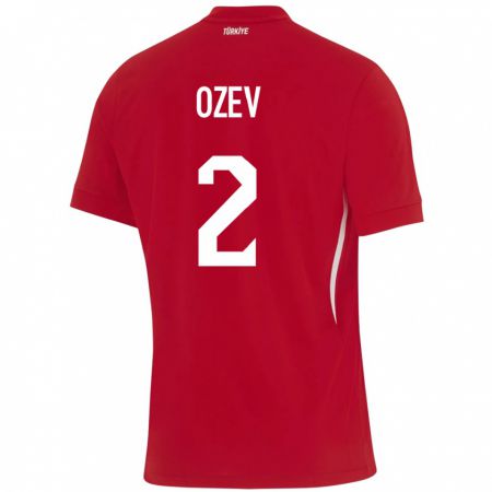 Kandiny Női Törökország Ümran Özev #2 Piros Idegenbeli Jersey 24-26 Mez Póló Ing