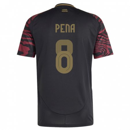 Kandiny Női Peru Sergio Peña #8 Fekete Idegenbeli Jersey 24-26 Mez Póló Ing